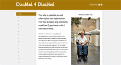 Desktop Screenshot of disabled4disabled.co.uk